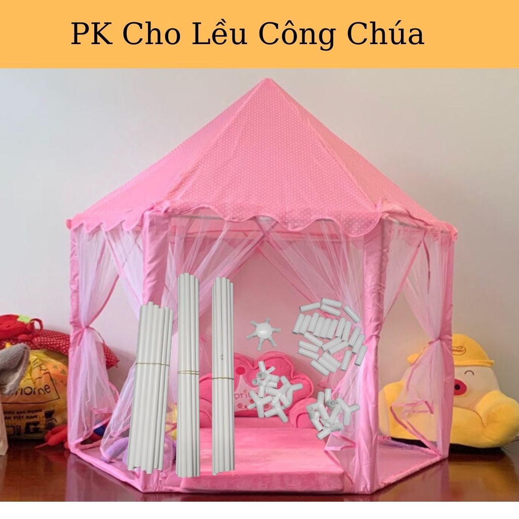 Khớp Lều Công Chúa Hoàng Tử Cho Bé Lục Giác Hàn Quốc- Thanh Chốt Nối Phụ Kiện