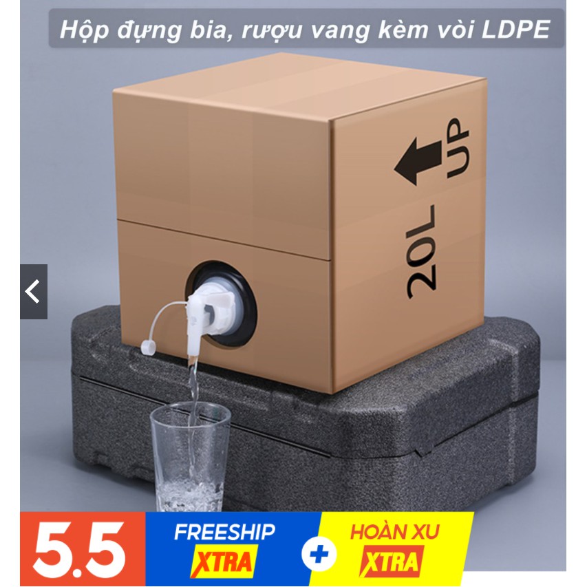 Hộp đựng bia kèm vòi LDPE,giữ nhiệt và uống theo cách của bạn