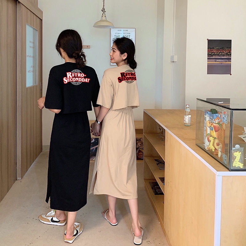 Đầm Tay Ngắn Thiết Kế Xẻ Tà Lưng Cao Thiết Kế Mới Thời Trang Cho Nữ