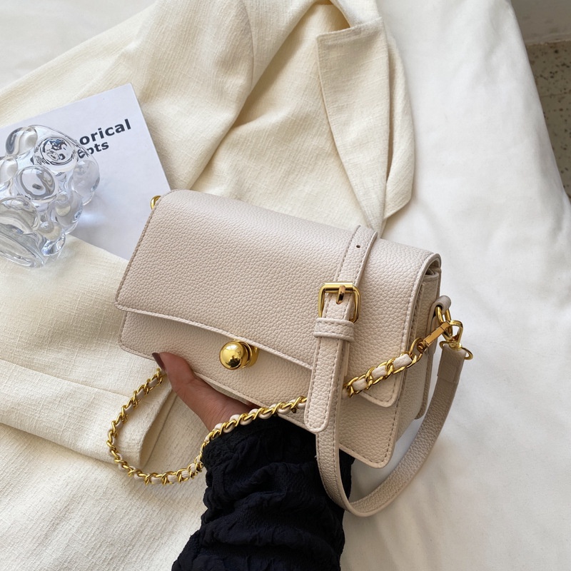 Túi đeo chéo vai IELGY quai xích chất lượng cao dễ phối đồ thời trang cho nữ