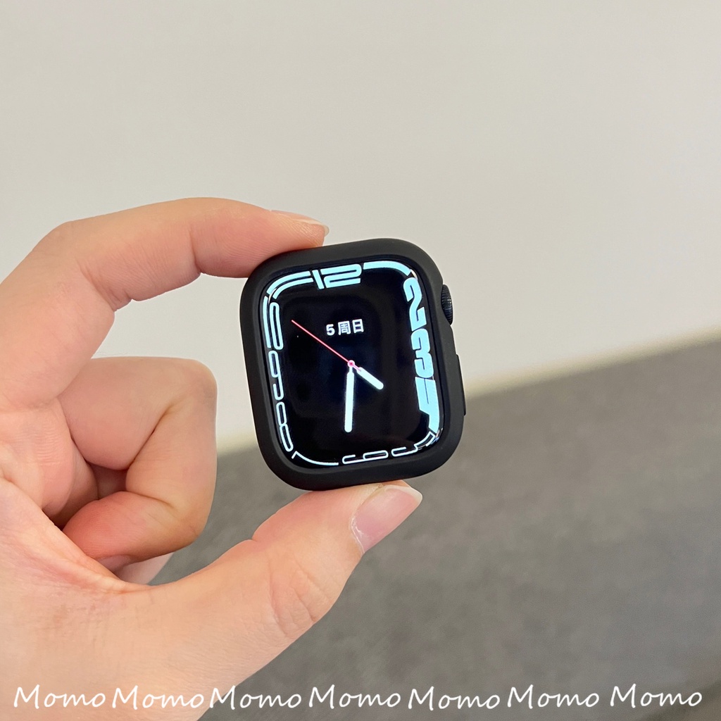 Ốp Bảo Vệ Bằng Silicon Mềm Cho Apple Watch Series 7 6 SE 5 4 3 2 1 41MM 45MM 40MM 44MM