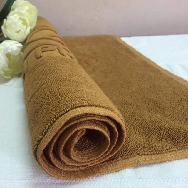 Thảm lau chân khách sạn 100% cotton, khăn thảm lau chân đa năng giăt máy thoải mái