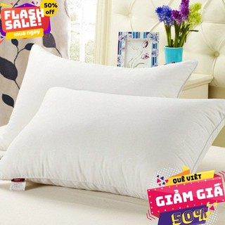 Combo 2 Ruột gối bông hạt hàng việt nam cao cấp tặng kèm 2 vỏ gối nằm