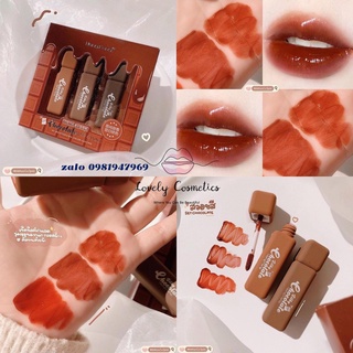 🌟Set son Hengfang 3 cây Chocolate 🍫