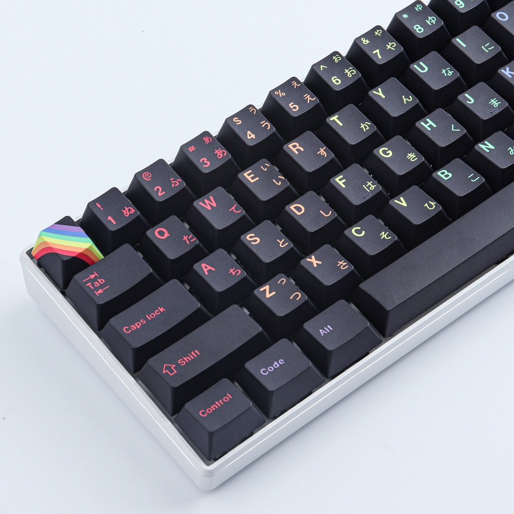 GMK Rainbow keycaps, 133 phím PBT keycaps cherry Profile DYE-SUB Cá nhân hóa GMK Keycaps cho bàn phím cơ