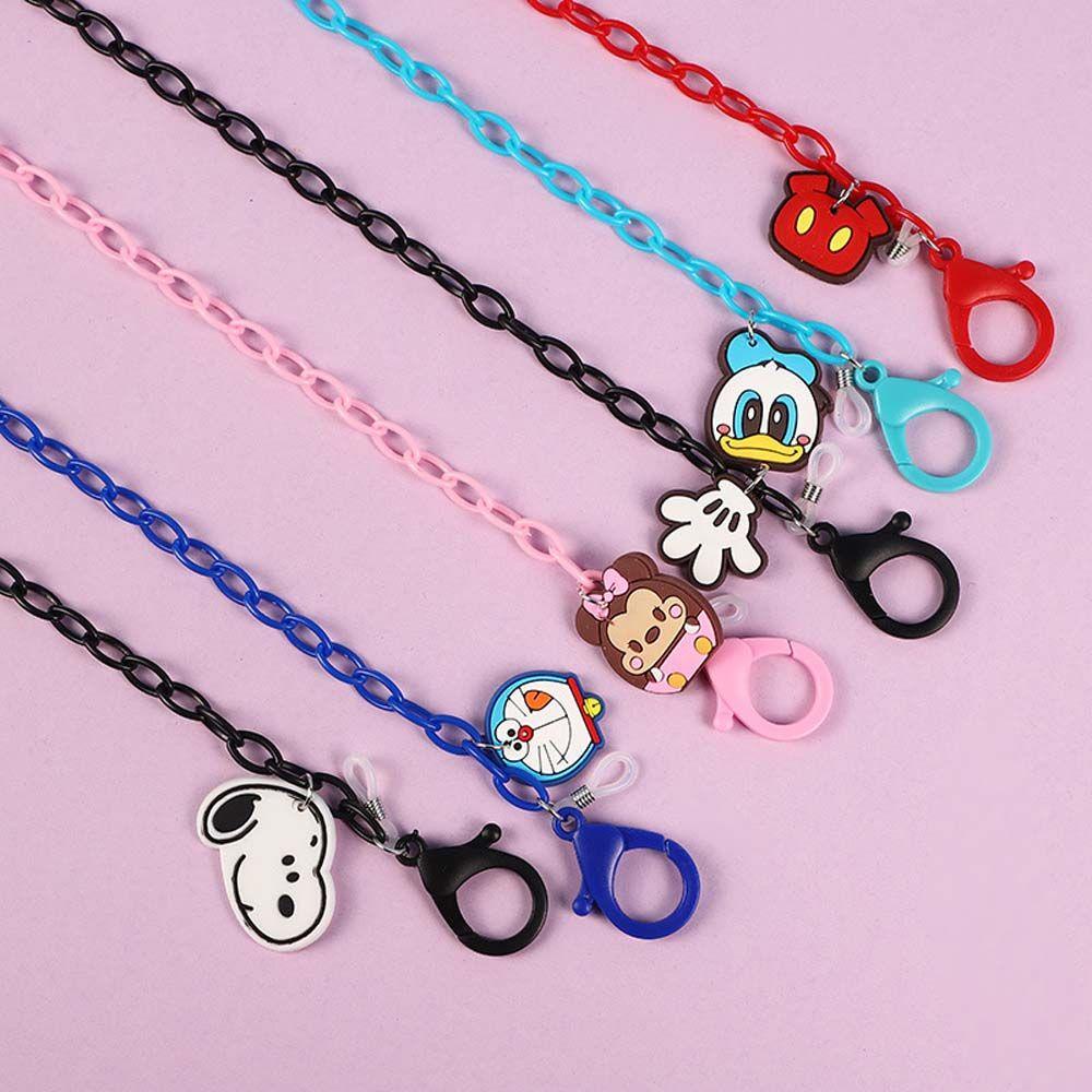 Dây Đeo Giữ Mắt Kính Bằng Acrylic Chống Mất Họa Tiết Gấu Hoạt Hình