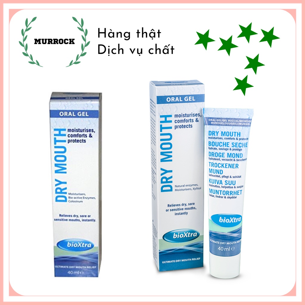 Gel bôi khô miệng BioXtra Dry Mouth Oral Gel UK Anh Quốc 40ml