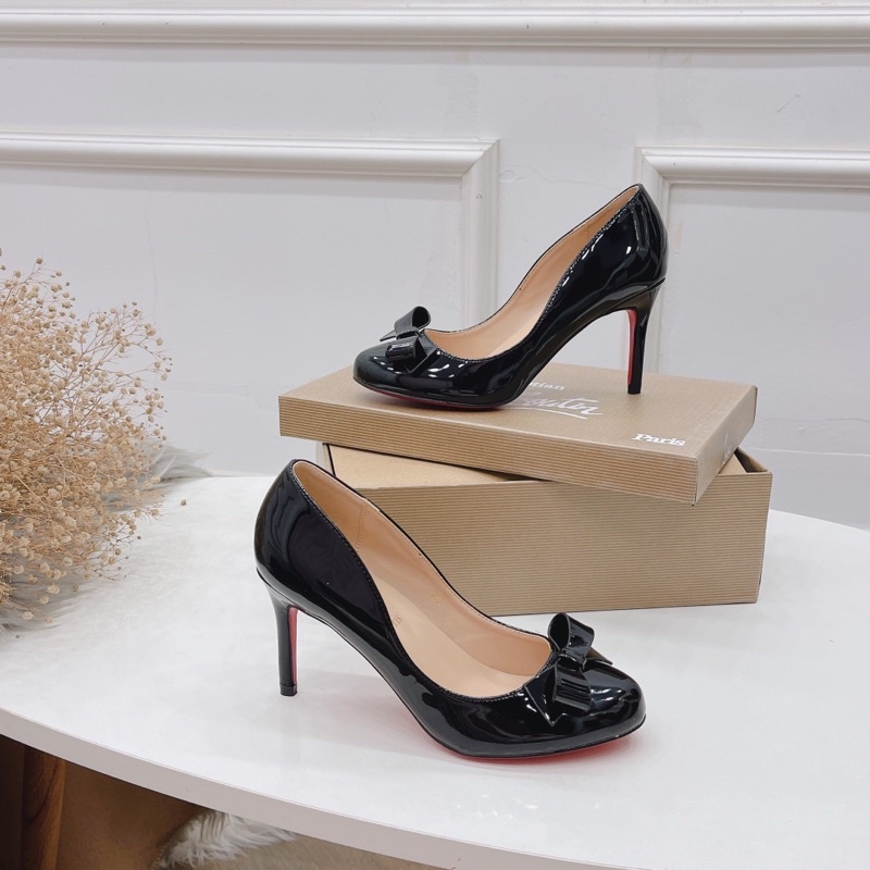 Đầm nơ dáng mũi tròn