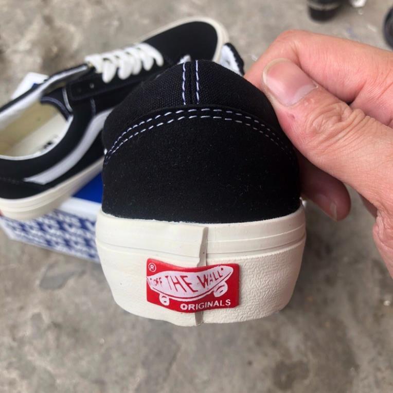 GIÀY THỂ THAO  vans đen sọc trắng nam nữ siêu hot hàng chuẩn giày  phun box bill