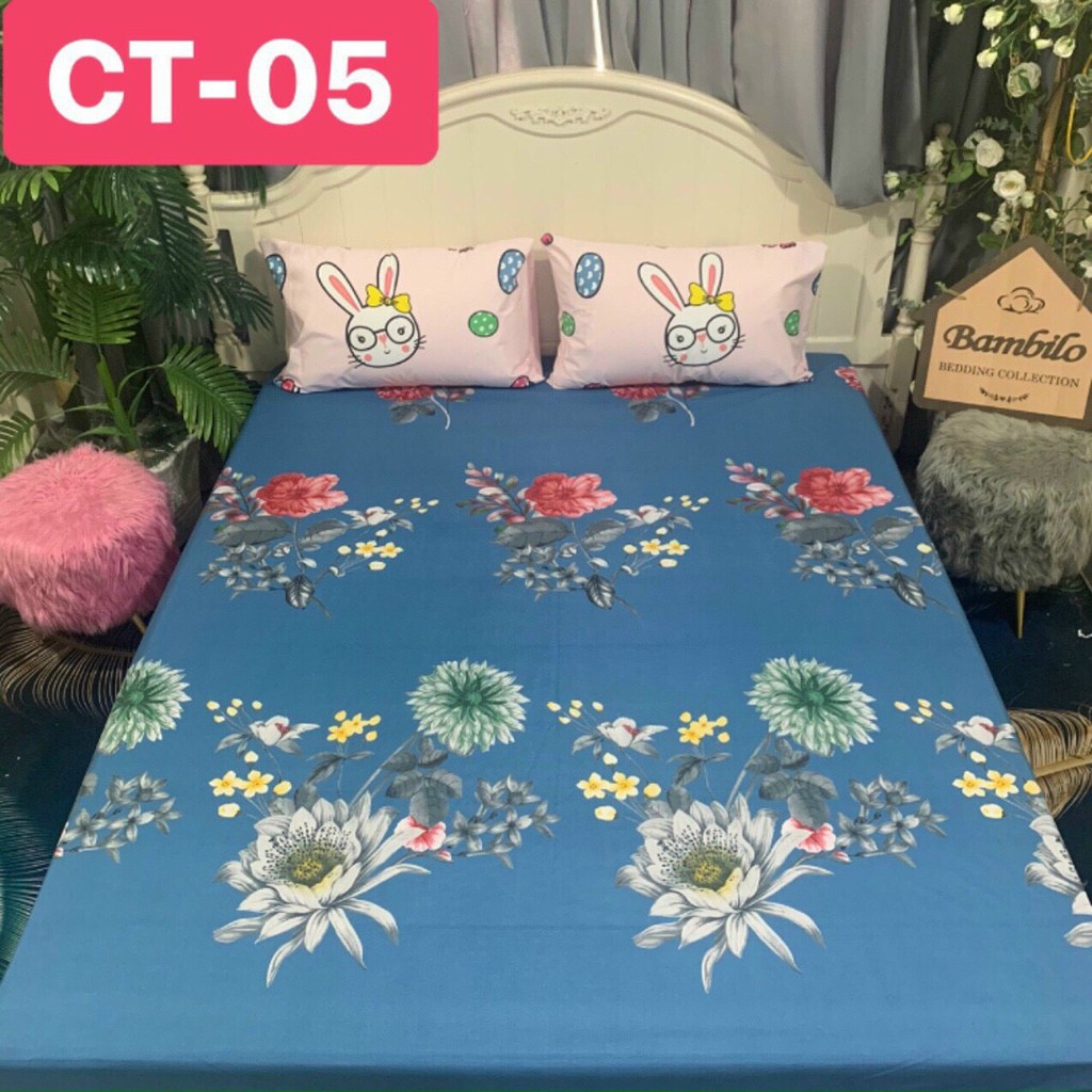 Ga chống thấm cotton Hàn Quốc chuẩn xịn - mẫu Biển Cả