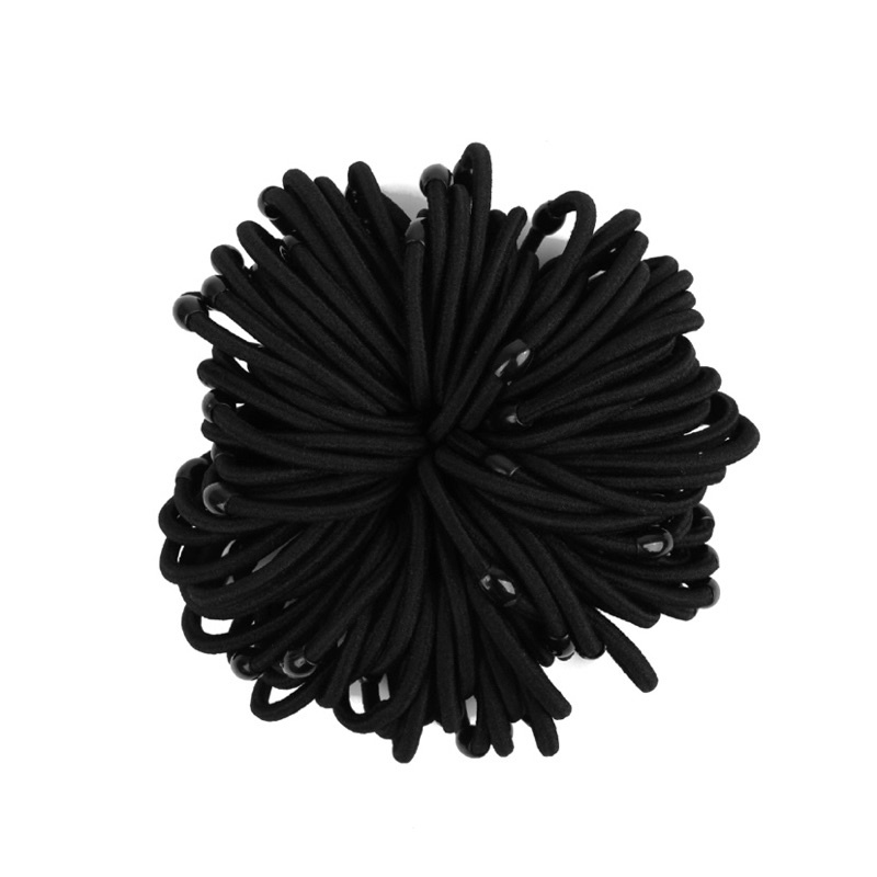 Set 100 thun buộc tóc nút đen chắc chắn