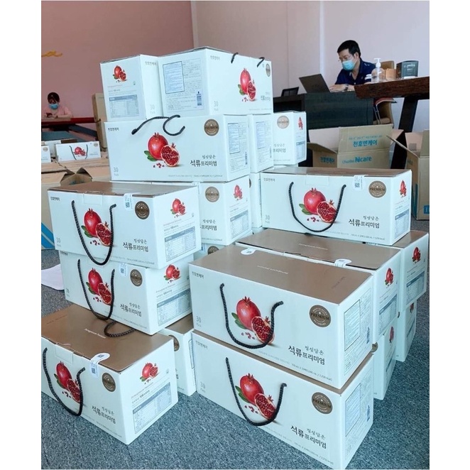 Hồng Sâm Lựu Ép Tươi Chunho Ncare Giúp Đẹp Da Chống Lão Hóa Dành Cho Nữ Giới