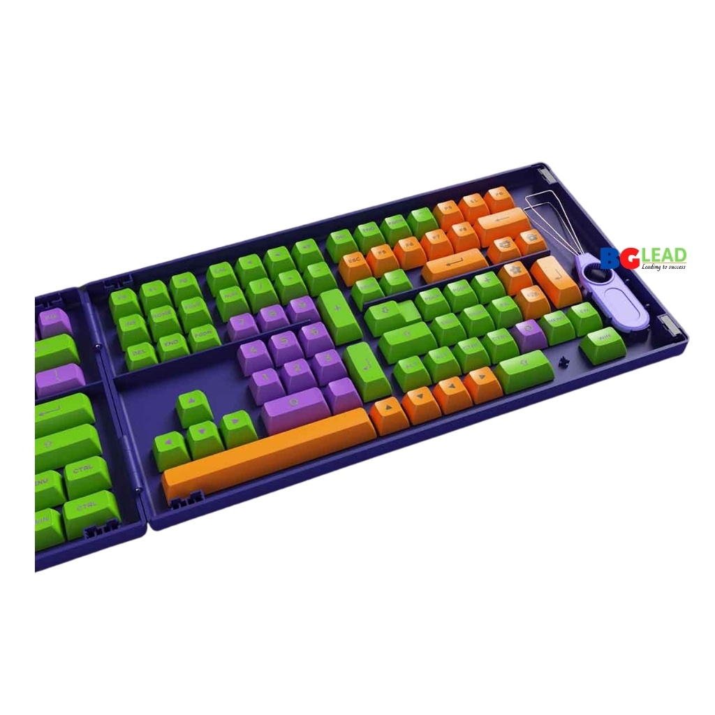 Bộ keycaps bàn phím cơ AKKO Keycap set EVA-01 (PBT Double-Shot/ASA profile/158 nút) - Mai Hoang phân phối toàn quốc