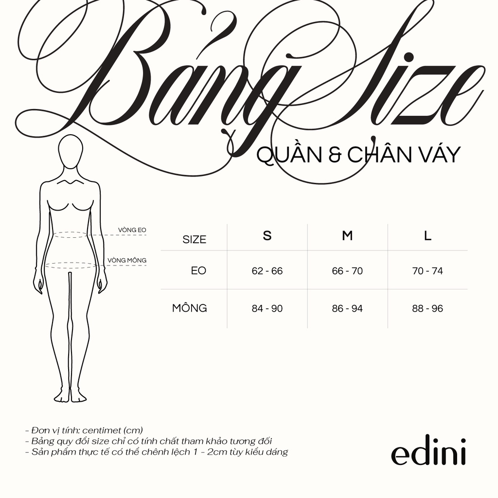 Quần Ống Loe Cơ Bản - EDINI - Q187