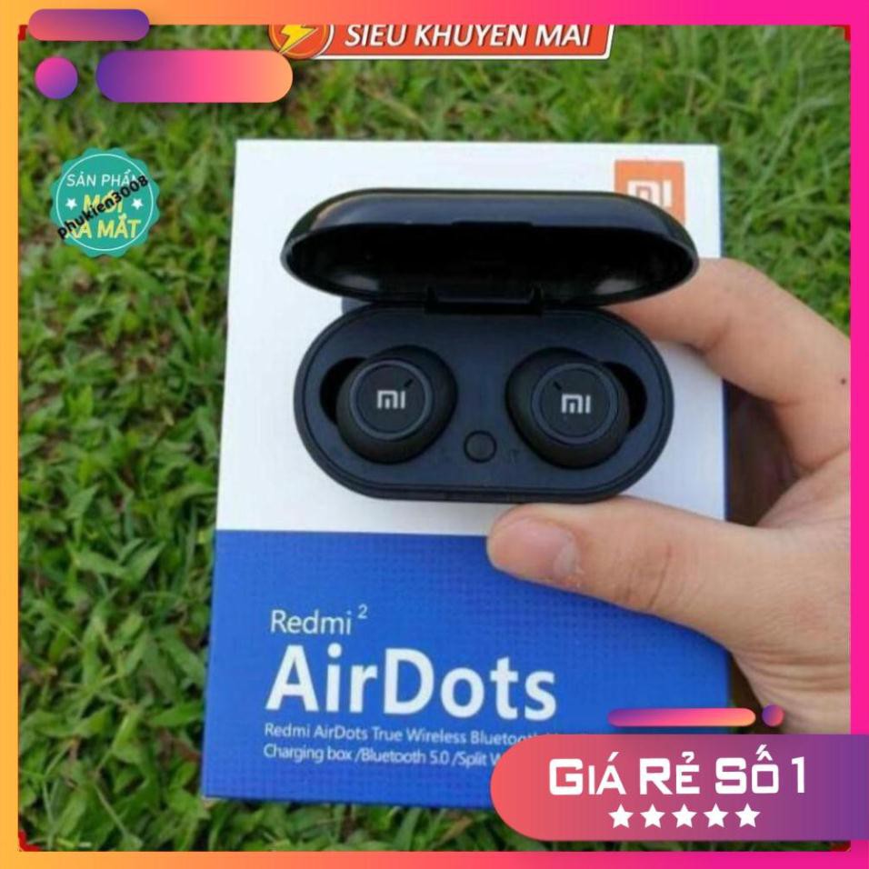 Tai Nghe Bluetooth 5.0 AirDots Redmi 2, chất âm ấm, Bass-treble rõ ràng, cách âm tốt