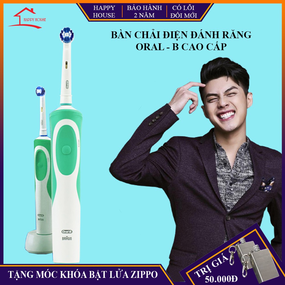 [Hàng Chính Hãng] Bàn chải điện Oral-B, bàn chải đánh răng điện, bảo hành 2 năm, lỗi đổi mới trong 7 ngày đầu nhận hàng