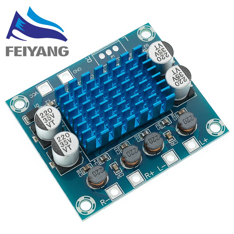 024 Bảng mạch khuếch đại công suất âm thanh nổi kỹ thuật số TPA3110 XH-A232 30W+30W kênh 2.0 DC 8-26V 3A C6-001