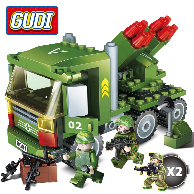 Bộ Đồ Chơi Lắp Ghép Hình Lính Quân Đội 141 Mảnh Cho Bé