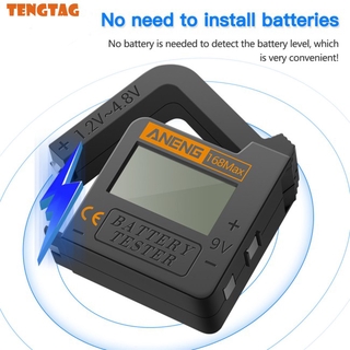ANENG 168Max Digital Lithium Battery Capacity Tester Universal Test Checkered Load Analyzer Display Check AAA AA Button Cell
