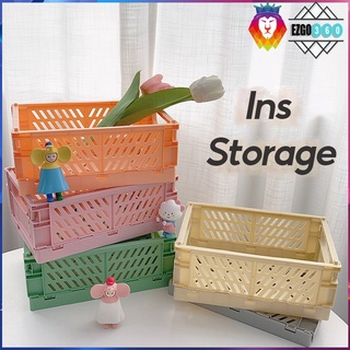 🇻🇳 In stock 🇻🇳 INS Folding storage basket to store utensils, cosmetics, photo decor accessories (Cute shelf for cute items)