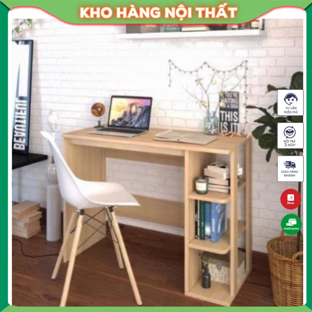 Bàn học bàn làm việc kết hợp kệ sách gp73 thiết kế nhỏ gọn, dễ dàng tháo lắp và di chuyển