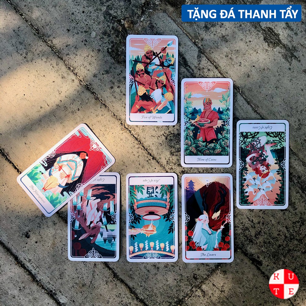 Bài Tarot Of The Divine 78 Lá Bài Tặng Đá Thanh Tẩy C127