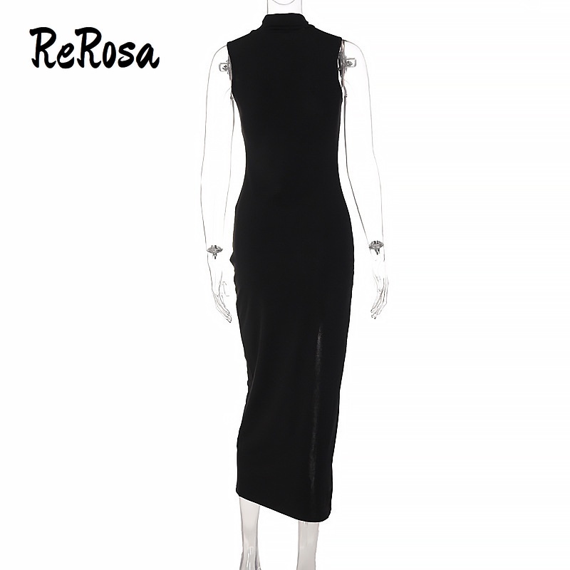 Đầm Midi Sát Nách Cổ Tròn Dáng Ôm Thời Trang Cho Nữ