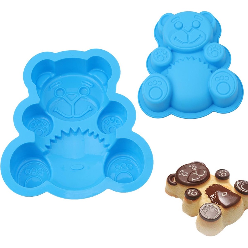 Khuôn Cắt Bánh Quy Hình Gấu 3D