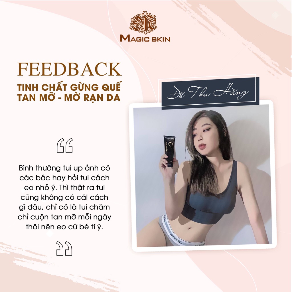 Kem Tan Mỡ Magic Skin Slim Body Cream - Tan Mỡ Xóa Nhăn Chiết Xuất Thiên Nhiên