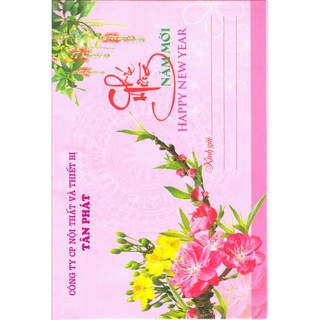 Thiệp chúc mừng tết, chúc mừng năm mới in theo yêu cầu