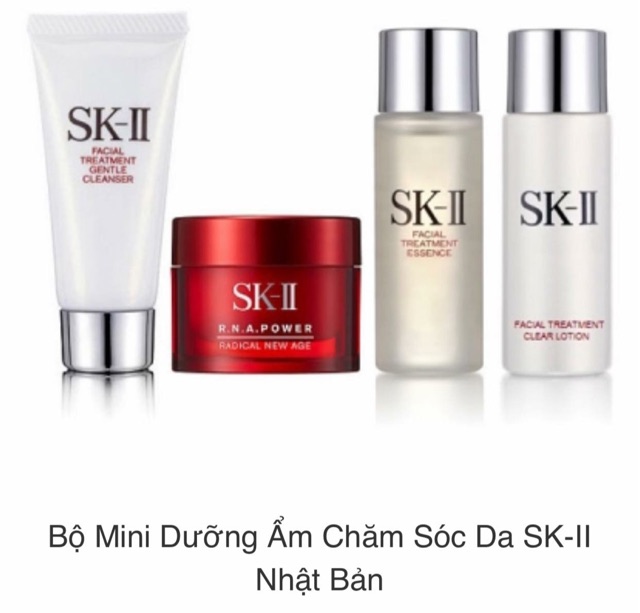 Bộ sản phẩm dưỡng ẩm chăm sóc da 4 món của SK-II