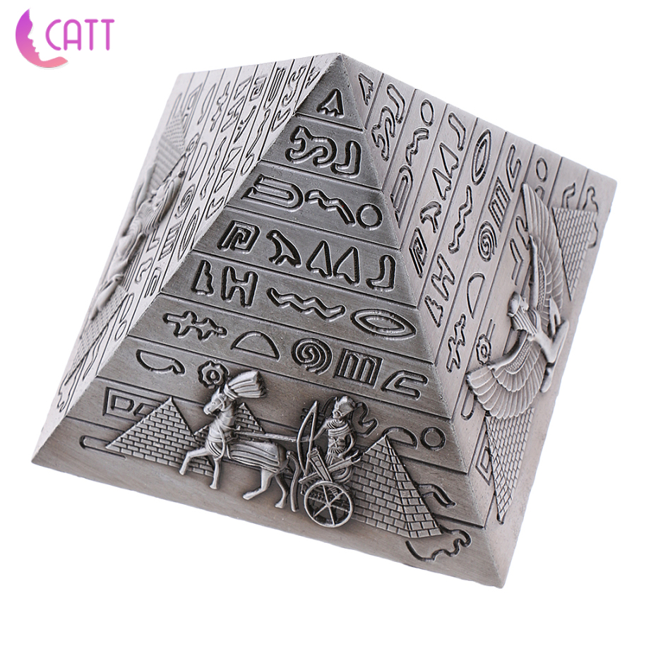 Mô Hình Kim Tự Tháp Ai Cập Mini 10cm Bằng Kim Loại