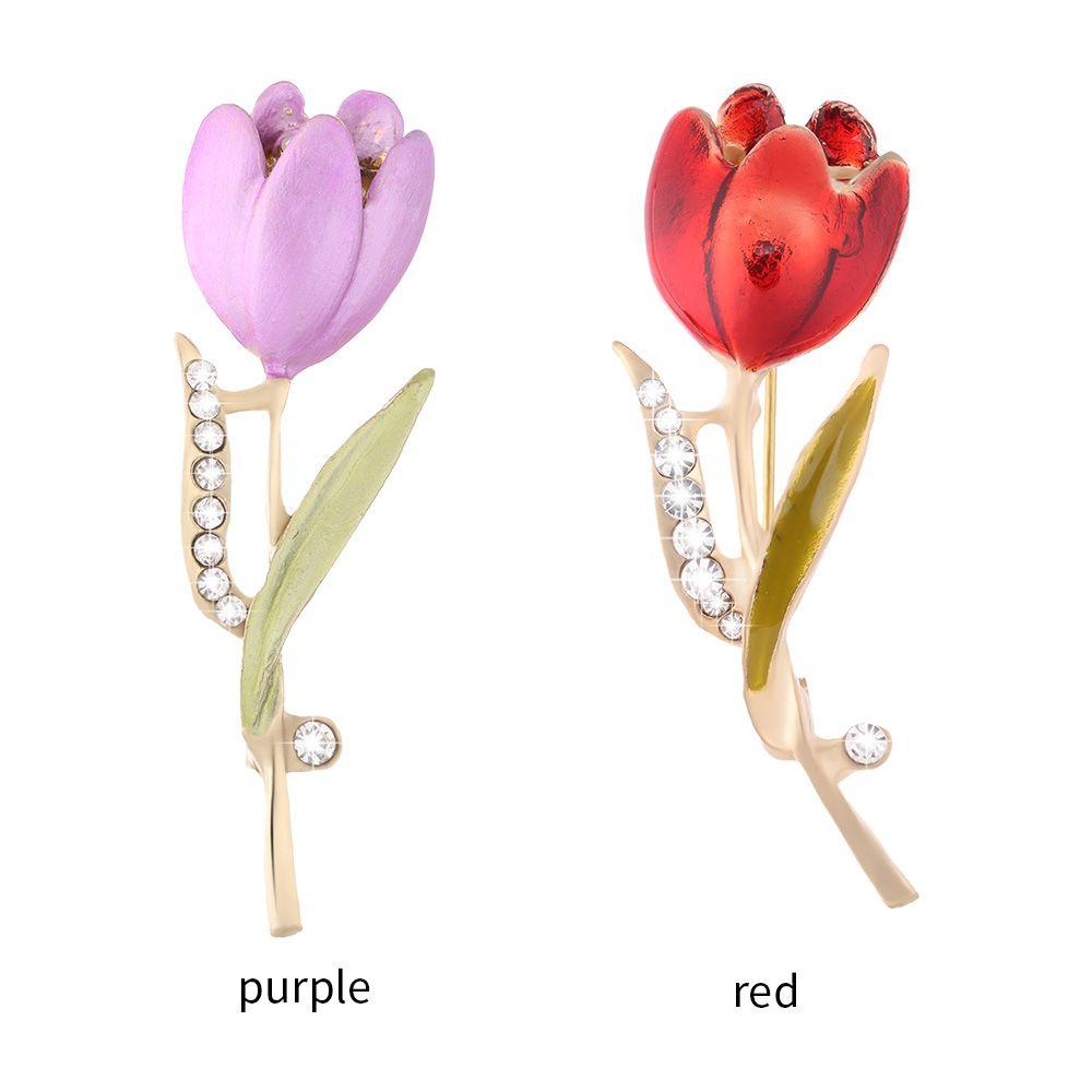 Ghim Cài Áo Hình Hoa Tulip 1 Thời Trang Thanh Lịch Cho Nữ