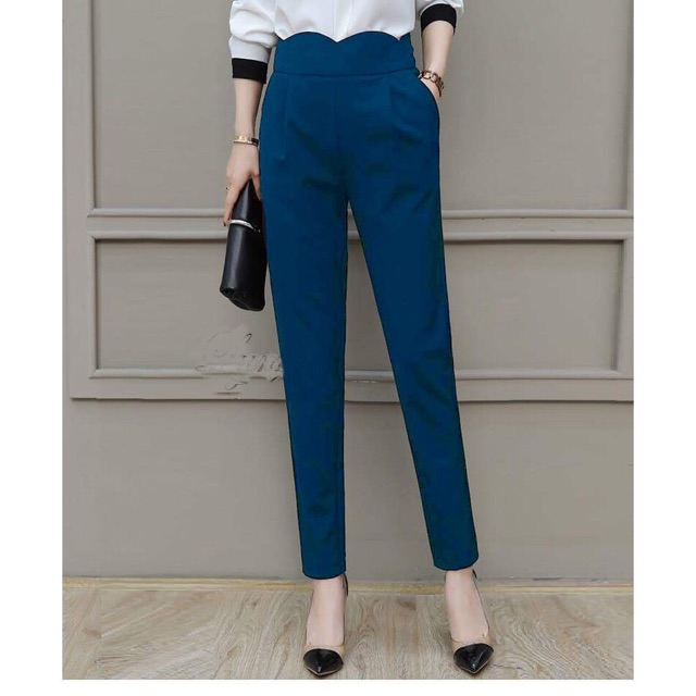 Quần tây nữ lưng gợn sóng | BigBuy360 - bigbuy360.vn