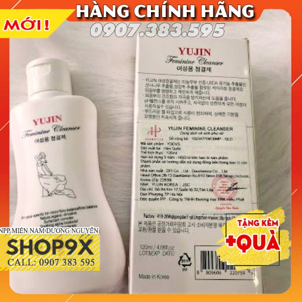 Dung Dịch Vệ Sinh Phụ Nữ Hàn Quốc YUJIN 120ML Hồng-Sạch-Thơm-Se Khít Vùng Kín