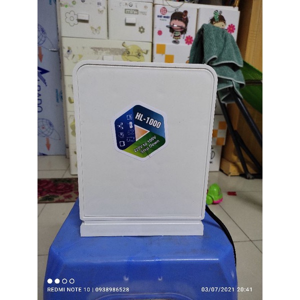 Bộ đổi nguồn cho máy xông hơi massage mặt nội địa nhật