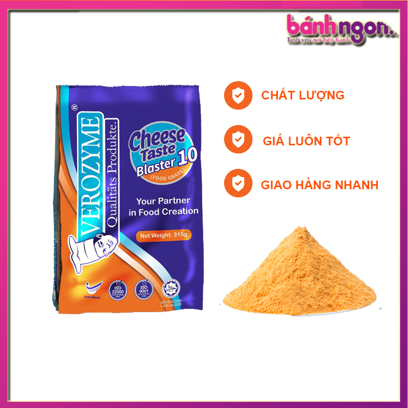 [Verozyme] Bột Phô Mai Lắc Malaysia Cheese Taste Blaster Siêu Ngon Gói 315g