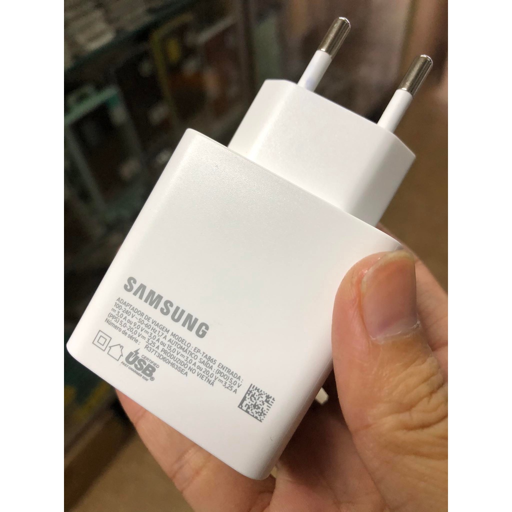 Cóc Củ Sạc Siêu Nhanh 65W Samsung Zin Hãng Cho Các Đời Máy Mới Nhất Của Samsung Giá Tốt Có Bảo Hành