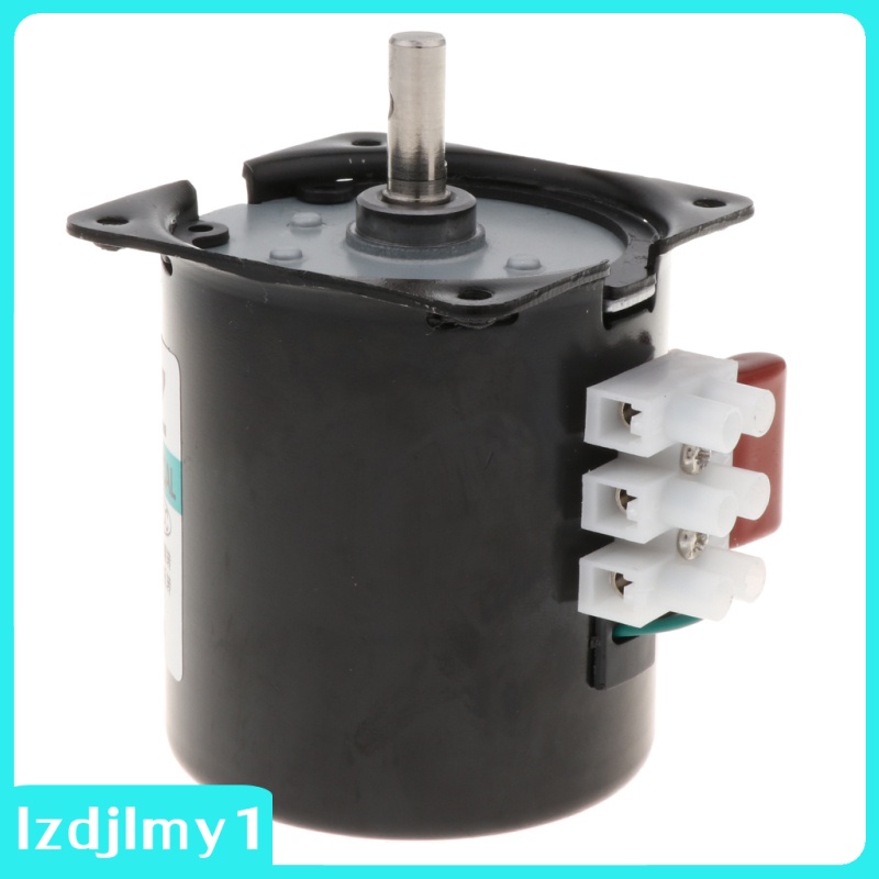 [In stock] Slow AC Synchronous Motor 220V 28W CW / CCW - Black, 15RPM