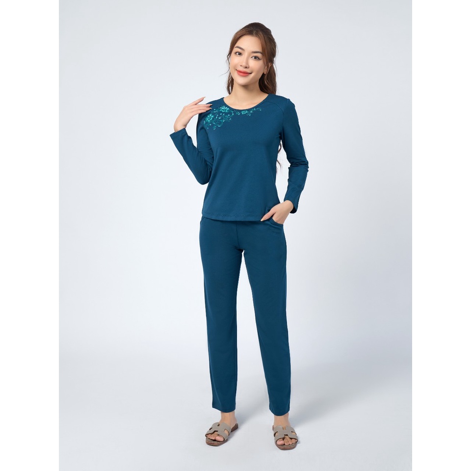 Bộ ngủ cotton thu đông Wonner 22611
