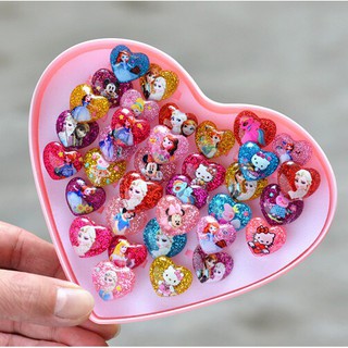 Nhẫn Nhựa Cho Bé , Nhẫn Nhựa Đẹp Hình Công Chúa Elsa, Ngựa Pony, Peppa  Cho Bé E281
