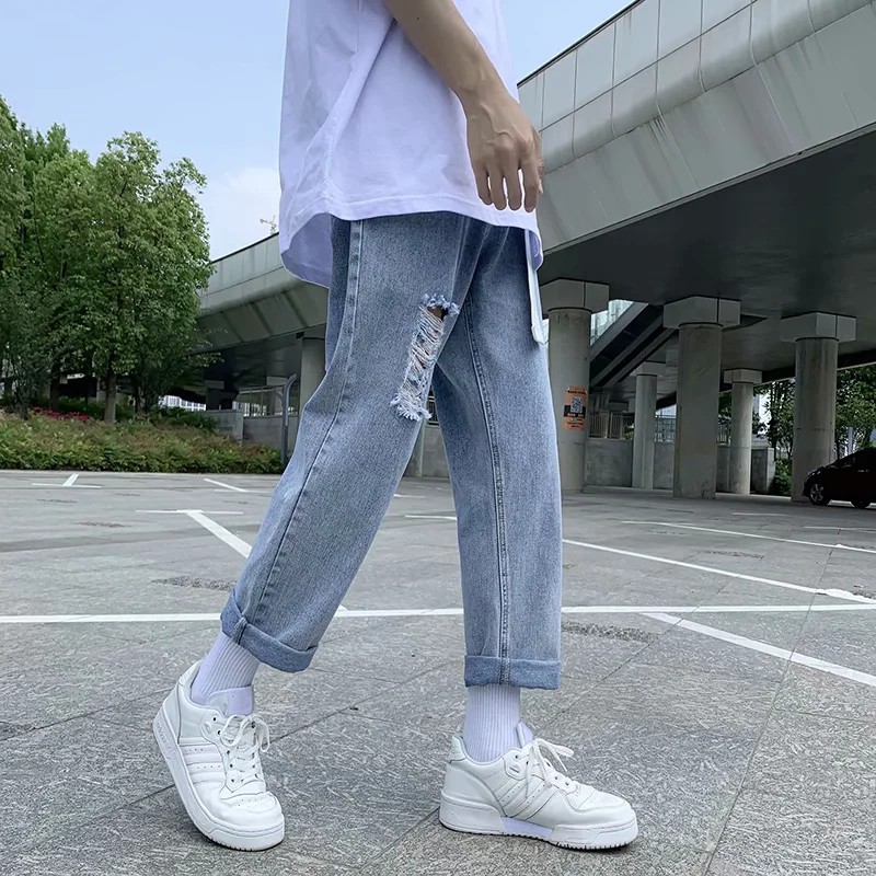 Quần jeans thiết kế thời trang hàn quốc cho nam (S-3XL) | BigBuy360 - bigbuy360.vn
