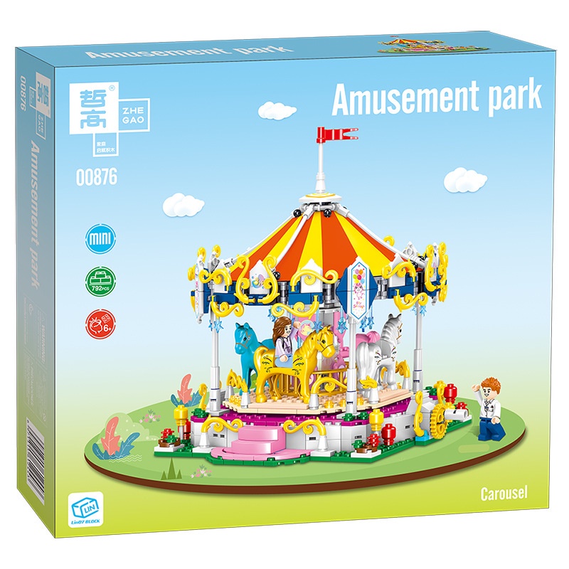 Bộ Đồ Chơi Lắp Ráp Công Viên Giải Trí Dành Cho Trẻ Em