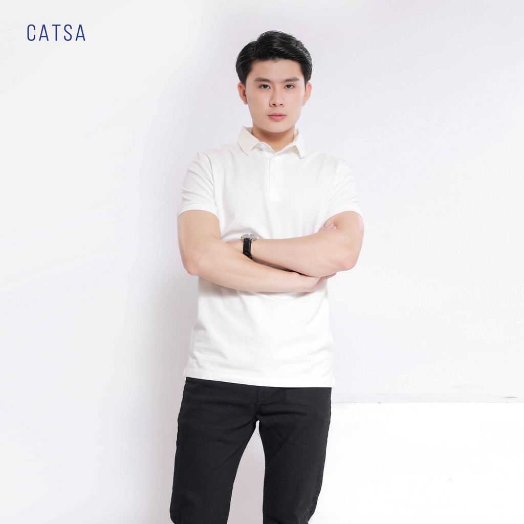 CATSA Áo polo trắng ATP228