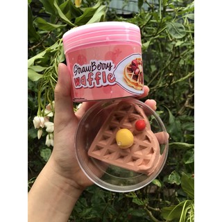 STRAWBERRY WAFFLE ( diy clay slime) Chất Nhờn Ma Quái