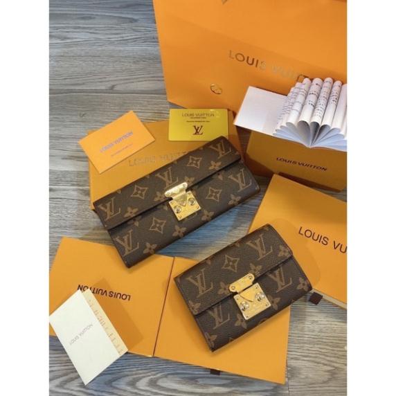 Ví LLV dài và ngắn lót da khoá đẩy full hộp kèm ảnh thật hàng cao cấp
