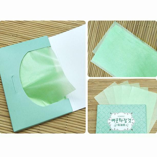 Gói 100 tờ giấy thấm dầu Rorec của Bioaqua | BigBuy360 - bigbuy360.vn