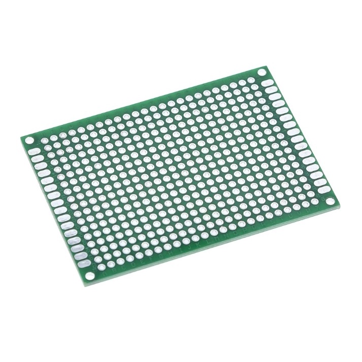 PCB lỗ 2 mặt 5x7cm màu xanh các loại