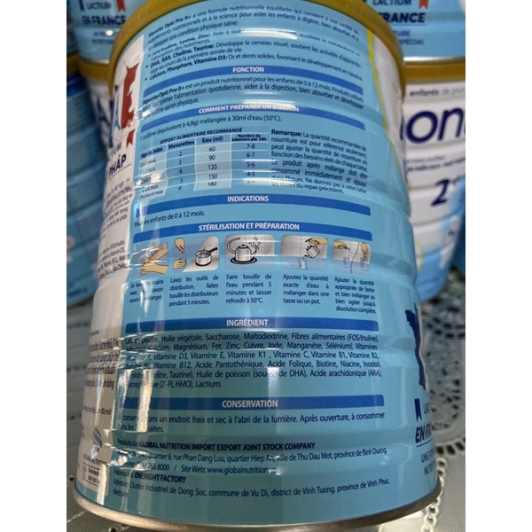 Sữa bột Alponte Optipro 0+ 800g