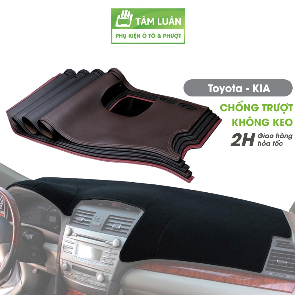 Thảm taplo ô tô Tâm Luân Toyota Vios Veloz Fortuner Corolla Cross Kia Morning Cerato K3 Soluto Seltos Carnival Sonet 22